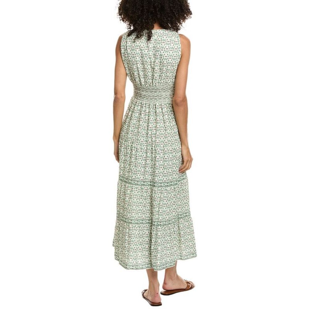 Max Studio Womens Knotted Waist Tiered Midi Dress - Picture 2 of 3